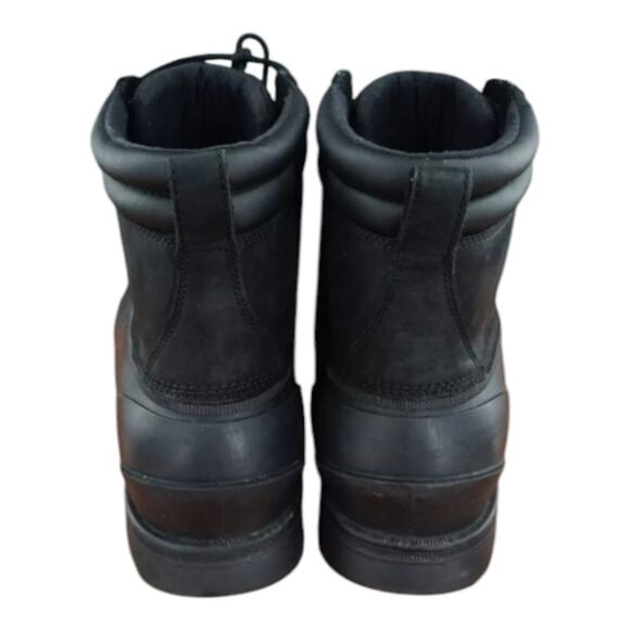 UGG Gatson Mid Shoes Mens Size 10 Black Leather Rubber Lace Up Mid Rain Boots - Picture 11 of 15